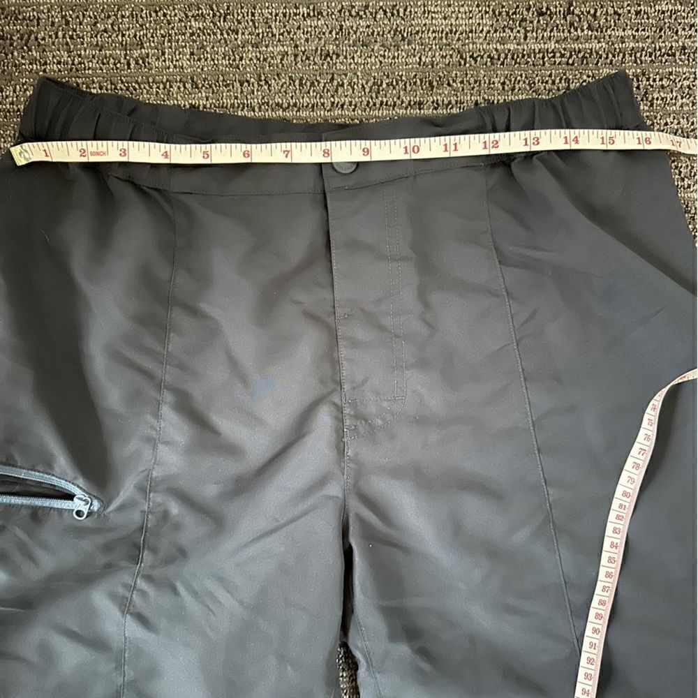 Columbia Omni Shade Board Shorts Mens Medium Elastic Waist Zip Pocket Navy - Picture 12 of 12